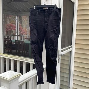 Black Madewell 10” high-rise skinny jeans